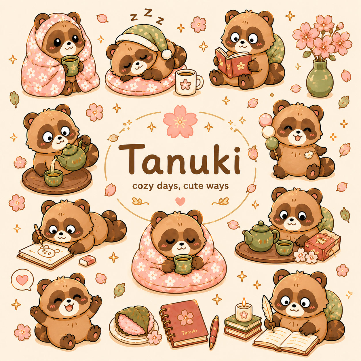 Tanuki Warm and Cozy