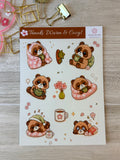 Tanuki Warm & Cozy Sticker Sheet (1)