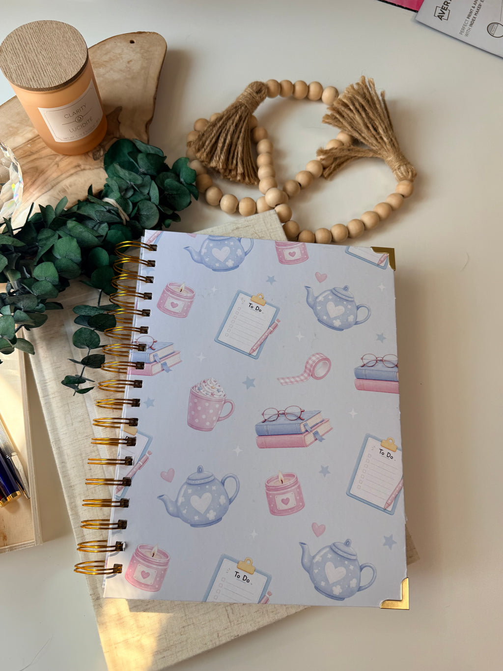 Planner Girl Days Journal Notebook - Blue with Notebook Images
