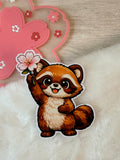 A Tanuki Situation Die-cut Sticker - Sakura For You