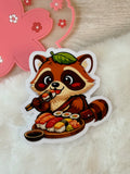 A Tanuki Situation Die-cut Sticker - More Sushi