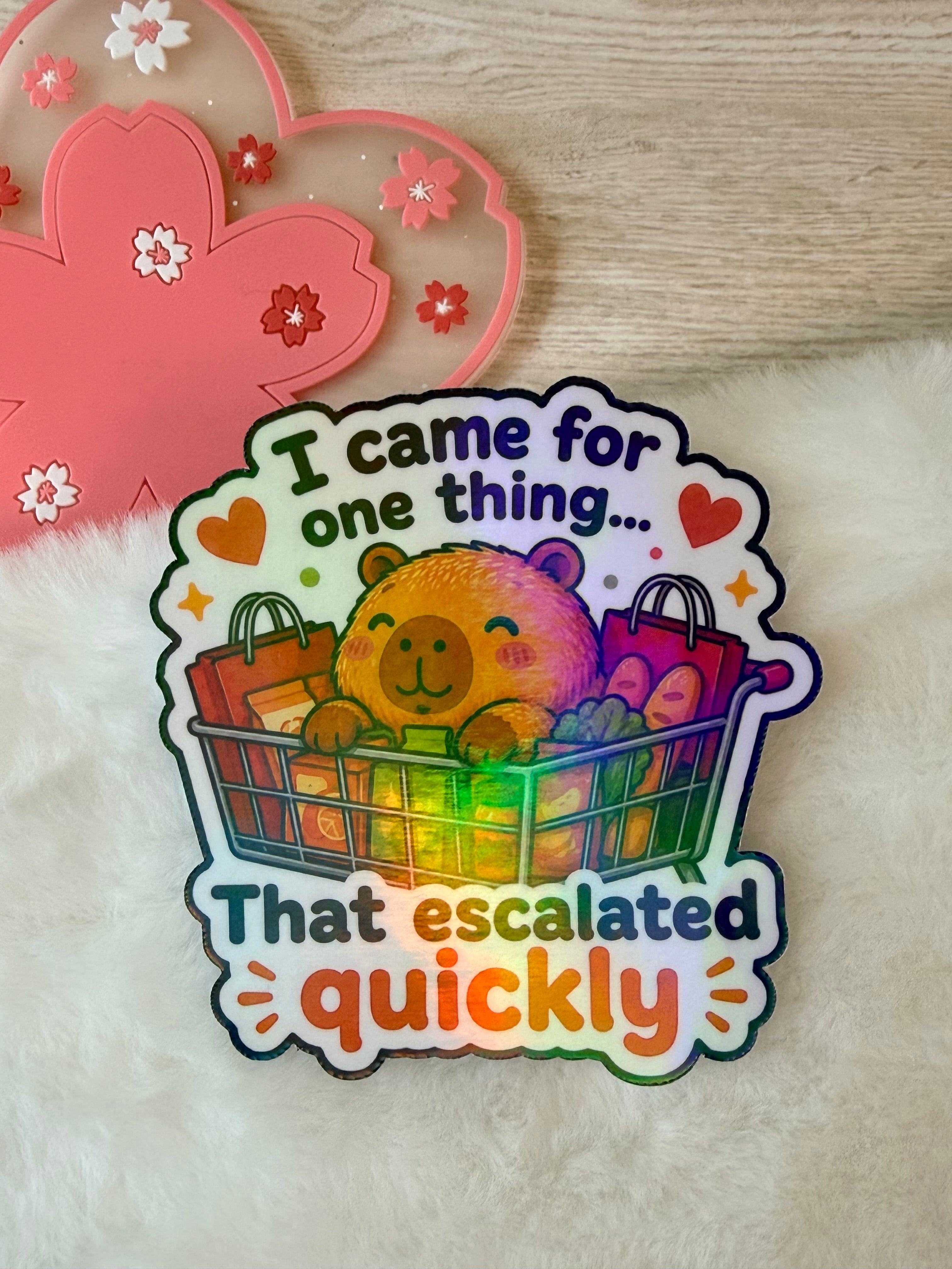 Cappyvile Die-cut Holographic Sticker - Grocery Time