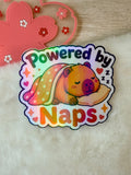 Capyville Die-cut Holographic Sticker - Nap Time